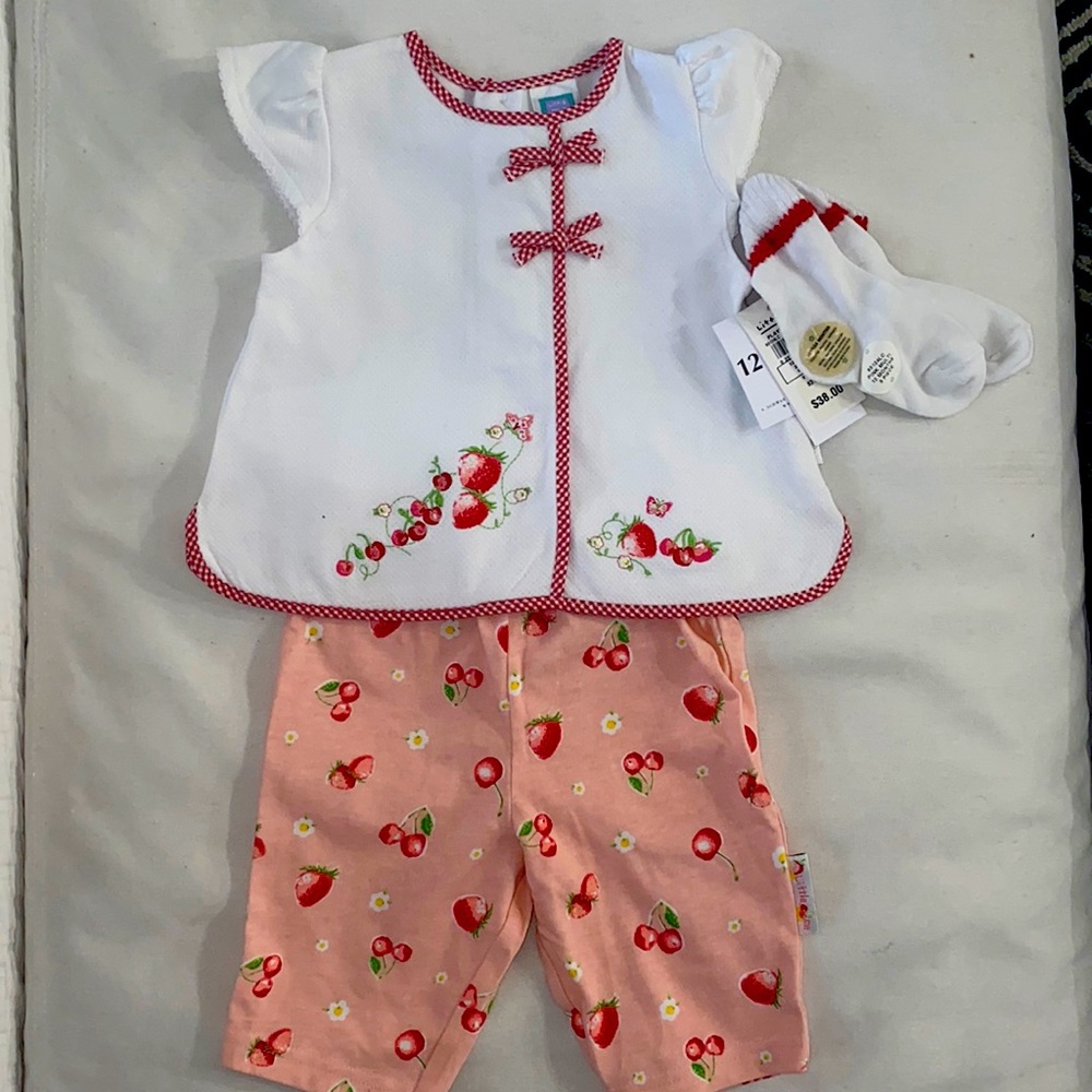 NWT VINTAGE  LITTLE ME GIRLS 3pc SET